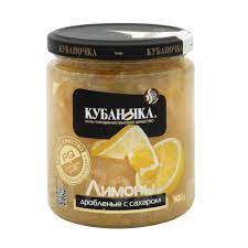 Лимоны дробленые с сах. Кубаночка 500г стб, ООО Гранд Стар