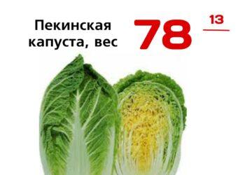 Пекинская капуста, вес