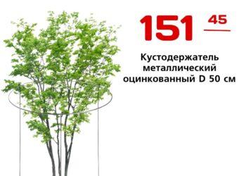 Кустодержатель металлический оцинкованный D 50 см
